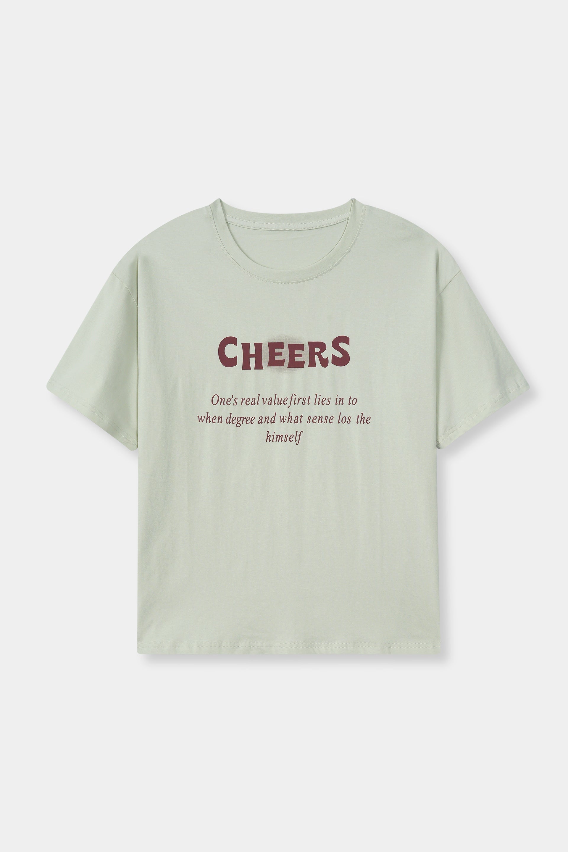 CHEERS DROP SHOULDERS T-SHIRTS
