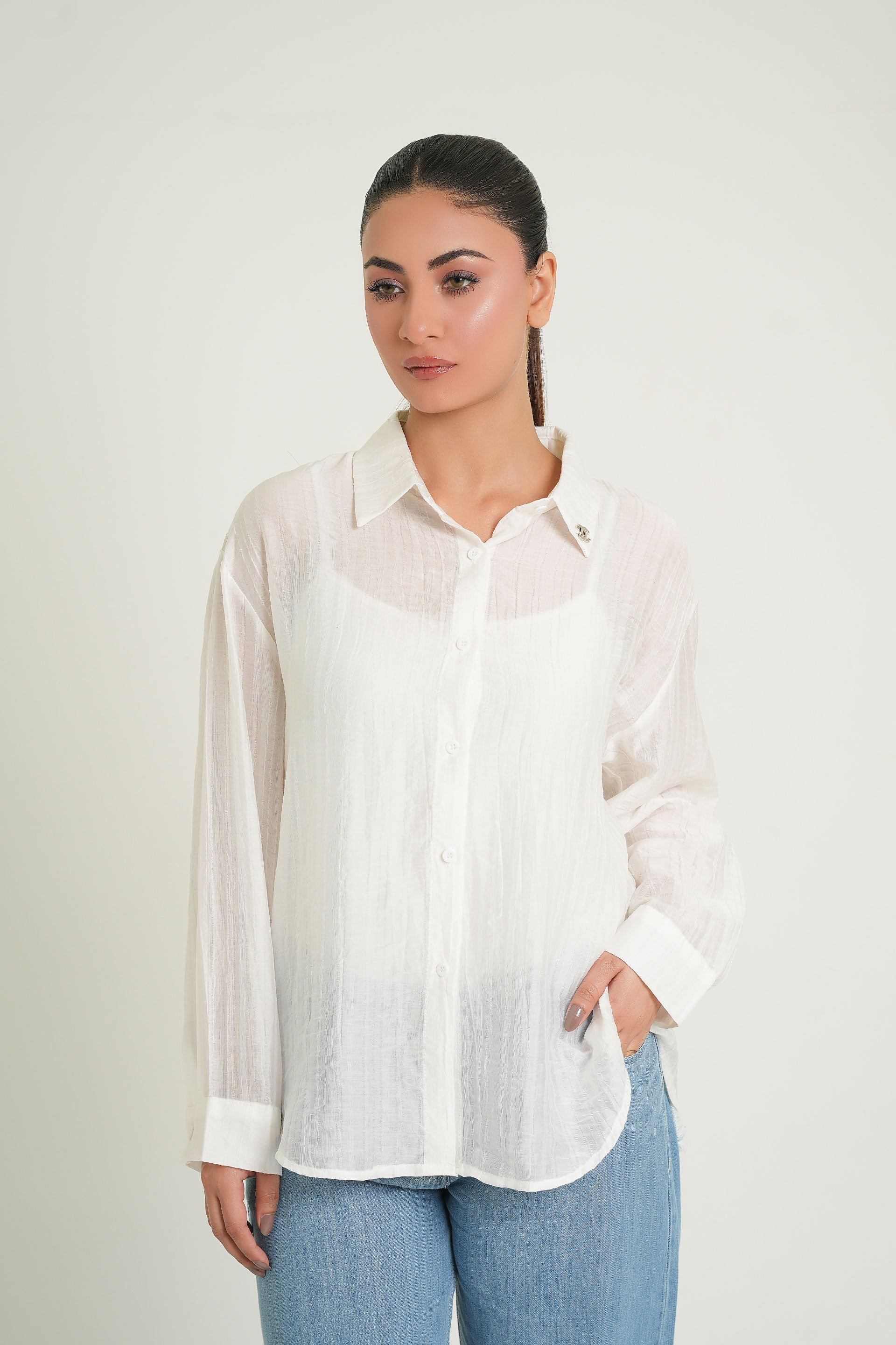 White Shirt | White Cotton Shirt | Women's White Shirt | Cherry Chics