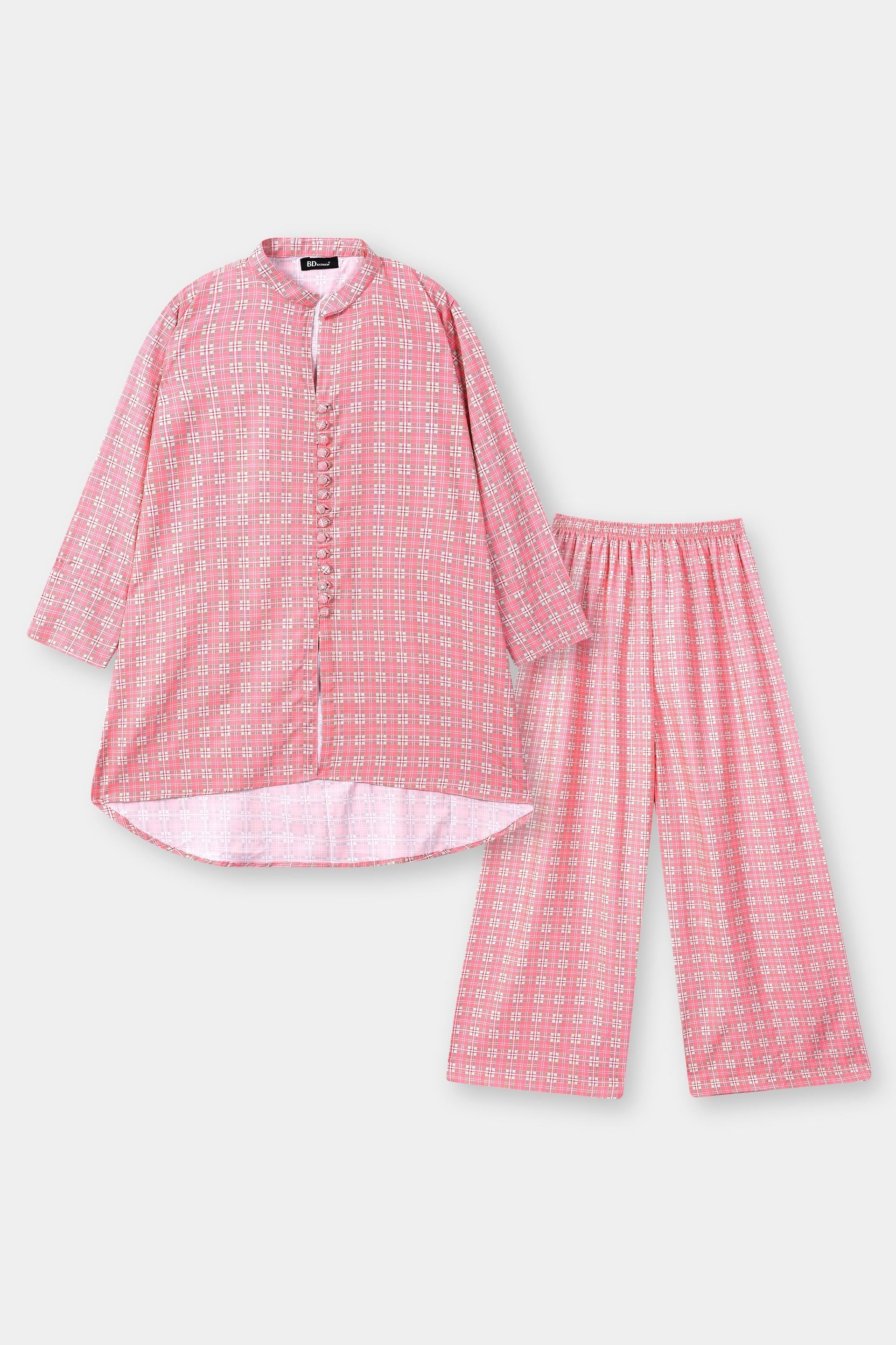 Pink Co-Ord Set | Plaid Co-Ord Set | Cherry Chics