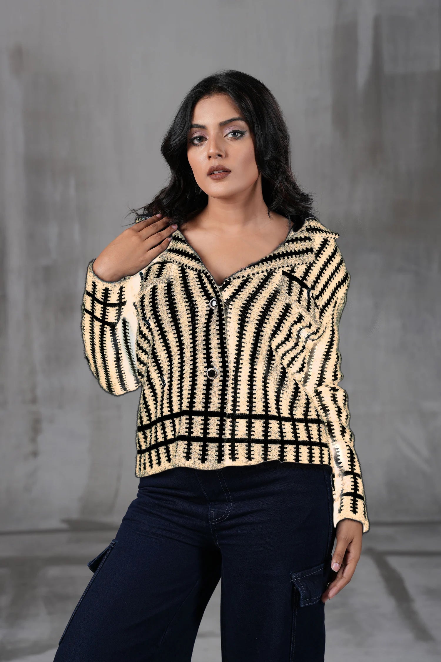 Minimal Luxe Pattern Coat