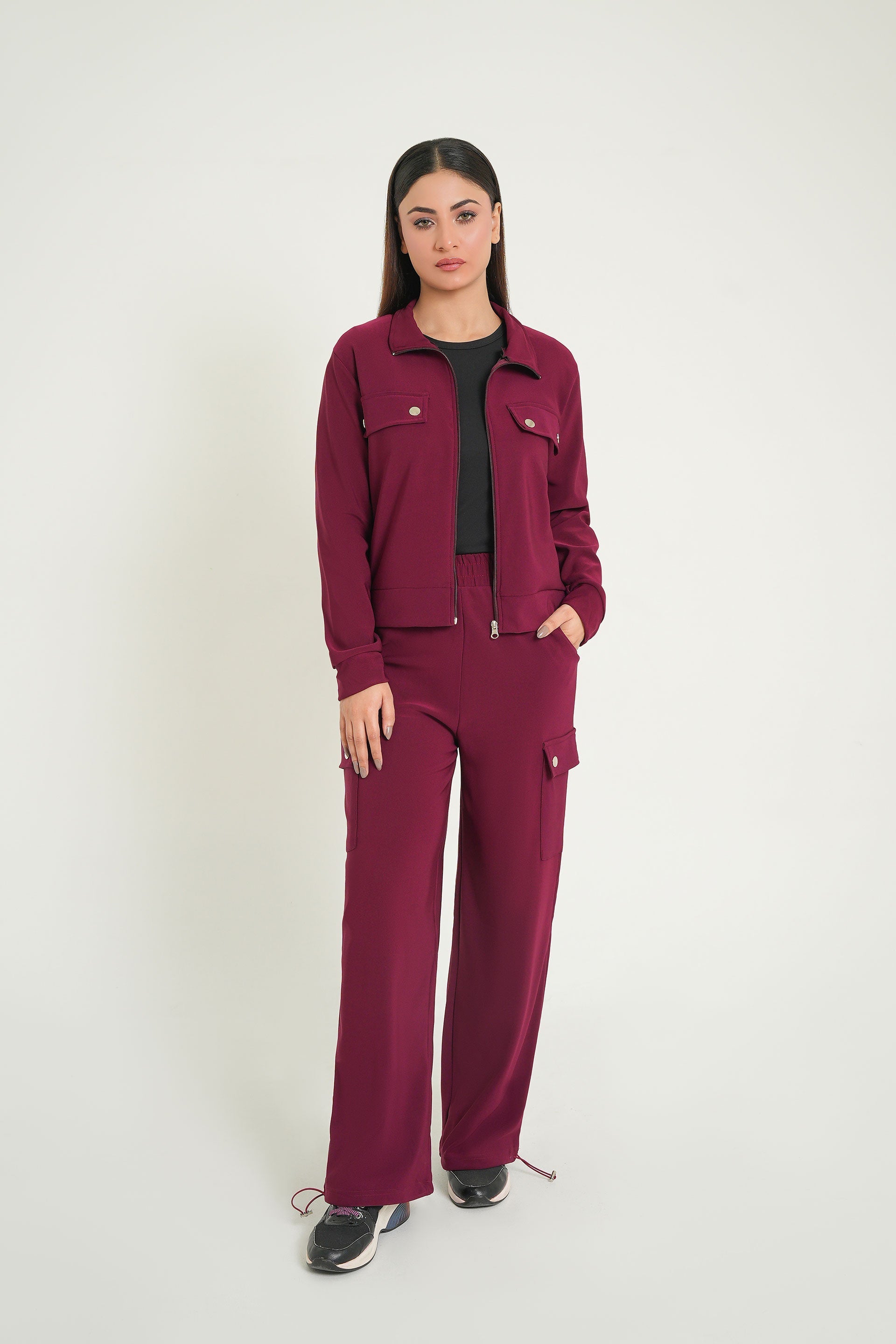 Maroon Co-Ord Sets | Co-Ord Sets for Women | Cherry Chics