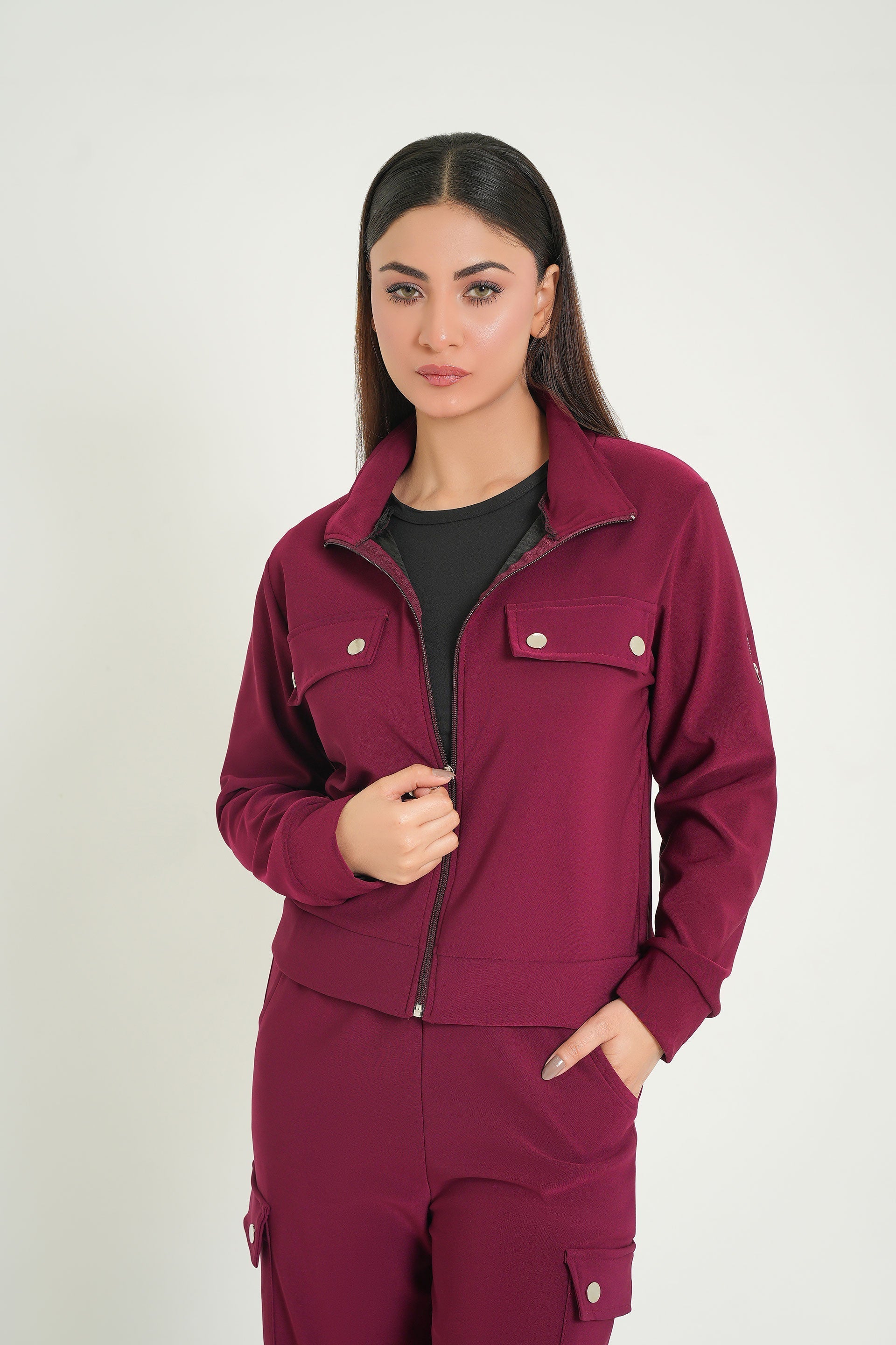 Maroon Co-Ord Sets | Co-Ord Sets for Women | Cherry Chics